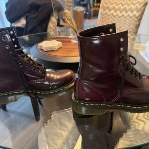 Dr. Doc Martin Cherry Boots